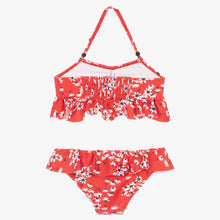 Load image into Gallery viewer, Mayoral Girls Red Flower Print Bikini
