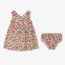 Load image into Gallery viewer, Mayoral Girls Red &amp; Green Cherry Cotton Dress
