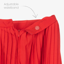 Load image into Gallery viewer, Mayoral Girls Red Pleated Crpe Jumpsuit
