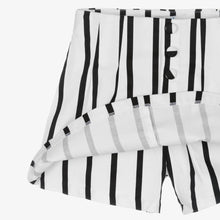 Load image into Gallery viewer, Mayoral Girls White &amp; Black Stripe Cotton Skort

