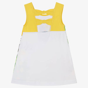 Mayoral Girls Yellow Cotton Jersey Dress