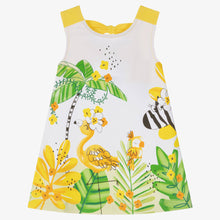 Load image into Gallery viewer, Mayoral Girls Yellow Cotton Jersey Dress
