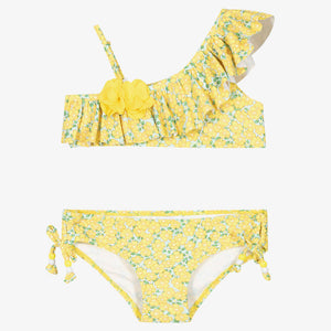 Mayoral Girls Yellow Floral Bikini