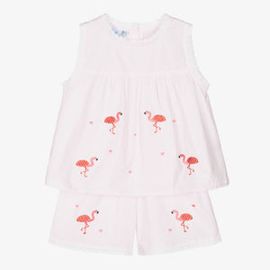 Mini Lunn Flamingo Short Pyjamas