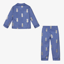 Load image into Gallery viewer, Mini Lunn Girls Blue Cotton Pyjamas

