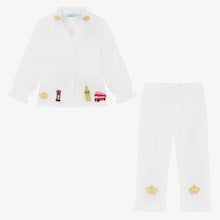 Load image into Gallery viewer, Mini Lunn Girls White London Pyjamas
