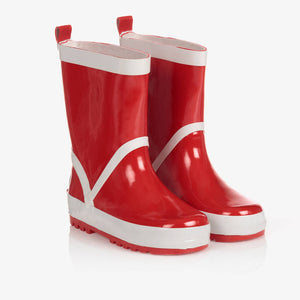 Playshoes Red Reflective Rain Boots