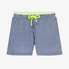 Load image into Gallery viewer, Sunuva Boys Blue Striped Swim Shorts
