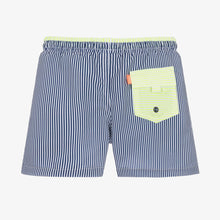 Load image into Gallery viewer, Sunuva Boys Blue Striped Swim Shorts
