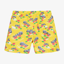 Load image into Gallery viewer, Sunuva Boys Yellow Hippo Swim Shorts
