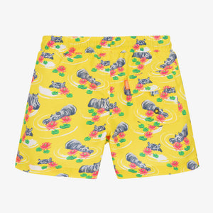 Sunuva Boys Yellow Hippo Swim Shorts