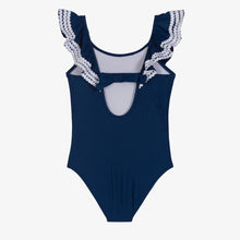 Load image into Gallery viewer, Sunuva Girls Blue Ruffle Swimsuit
