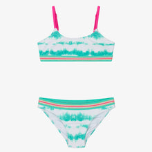 Load image into Gallery viewer, Sunuva Girls Green Tie Dye Bikini
