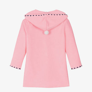 Sunuva Girls Pink Hooded Towelling Dress