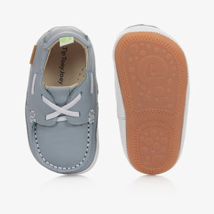 Tip Toey Joey Baby Boys Blue Boat Shoes