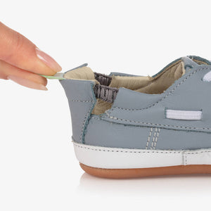 Tip Toey Joey Baby Boys Blue Boat Shoes