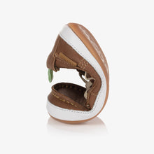 Load image into Gallery viewer, Tip Toey Joey Baby Boys Brown Boat Shoes
