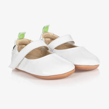Load image into Gallery viewer, Tip Toey Joey Baby Girls White Patent Pumps
