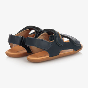 Tip Toey Joey Boys Blue Leather Sandals