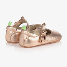 Load image into Gallery viewer, Tip Toey Joey Rose Gold Leather Baby Shoes
