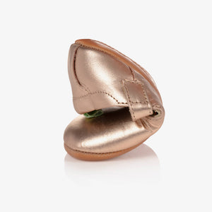 Tip Toey Joey Rose Gold Leather Baby Shoes