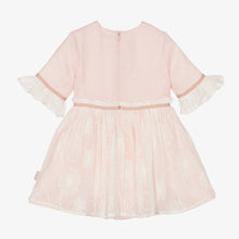 Load image into Gallery viewer, Tutto Piccolo Girls Pink Embroidered Lace Dress
