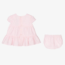 Load image into Gallery viewer, Tutto Piccolo Girls Pink Gingham Cotton Dress
