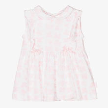 Load image into Gallery viewer, Tutto Piccolo Girls White &amp; Pink Cotton Floral Dress
