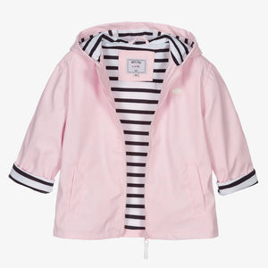 Week-end  la mer Girls Pink Hooded Raincoat